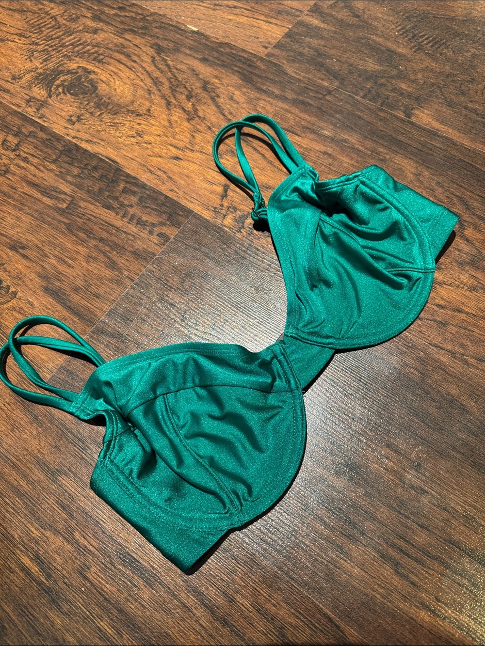 RAQ Swim Balconette Top in Emerald Green (34F/DDD)
